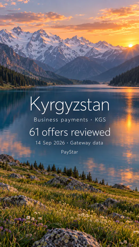 Kyrgyzstan: Kyrgyz alpine lake with broad Tian Shan snow ridges and a quiet grassy foreground, 61 historical offers reviewed.