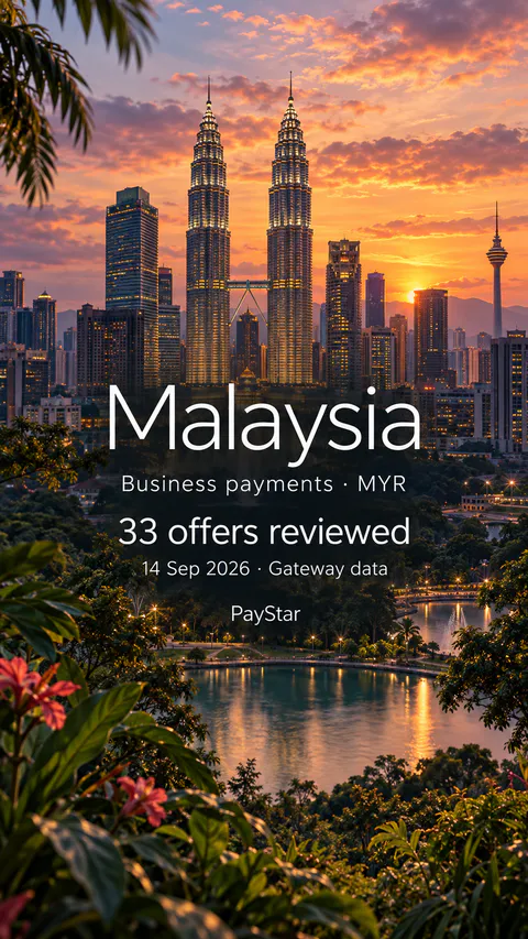 Malaysia: Kuala Lumpur skyline with the recognizable paired Petronas Towers and restrained tropical foliage, 33 historical offers reviewed.