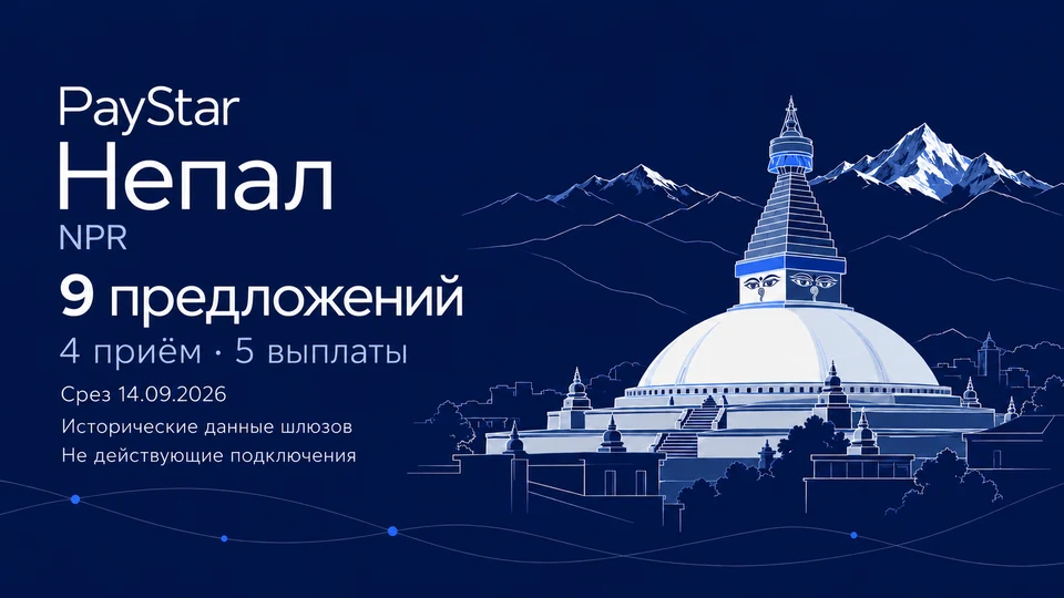 Редакционная AI-иллюстрация по мотивам ступы Боуднатх и Гималаев. 9 исторических предложений: 4 приём, 5 выплаты; NPR; срез 14 сентября 2026. Не действующие подключения; не документальный вид.