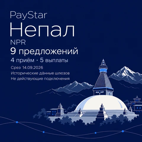 Редакционная AI-иллюстрация по мотивам ступы Боуднатх и Гималаев. 9 исторических предложений: 4 приём, 5 выплаты; NPR; срез 14 сентября 2026. Не действующие подключения; не документальный вид.